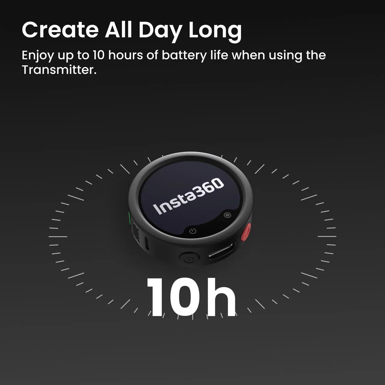 Insta360 Mic Pro Transmitter - Graphite Black