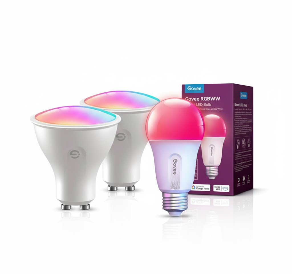 Govee Smart LED Bulb Bundle – 2x GU10 + 1x E27 RGBWW
