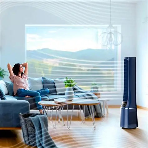 Midea Bladeless Fan & Air purifier Blue