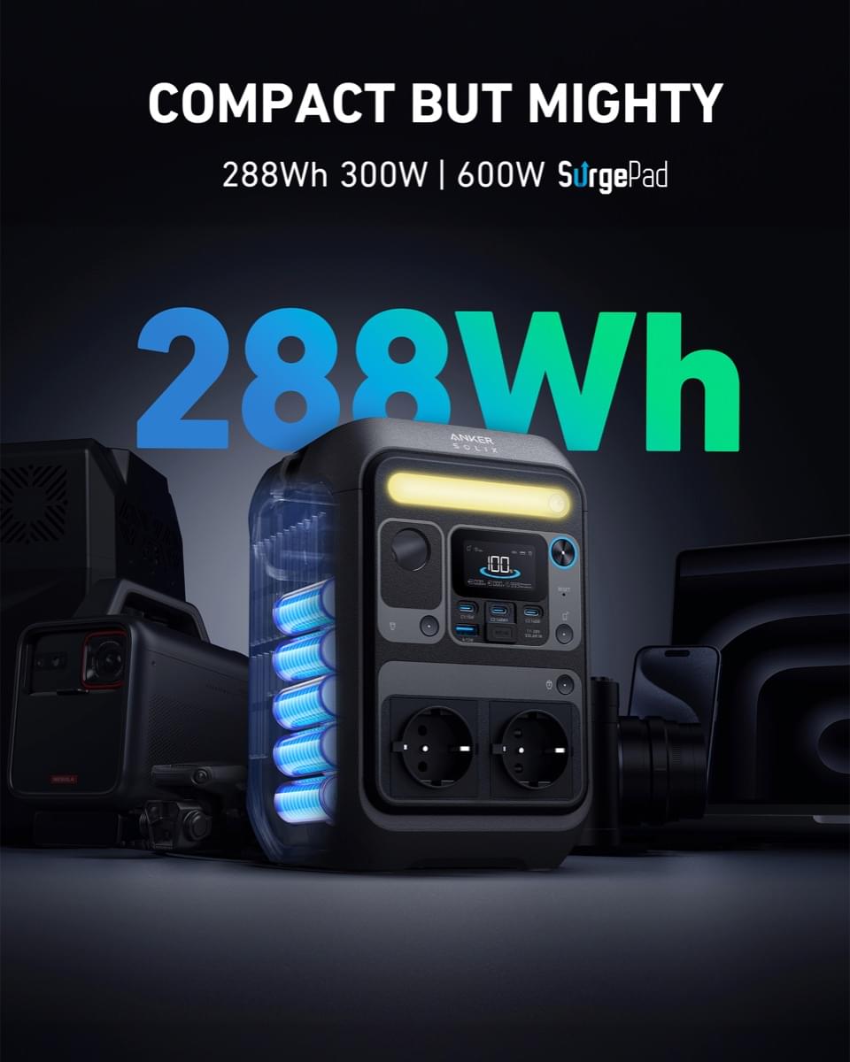 Anker SOLIX C300X AC - 288Wh - TeqClub.com