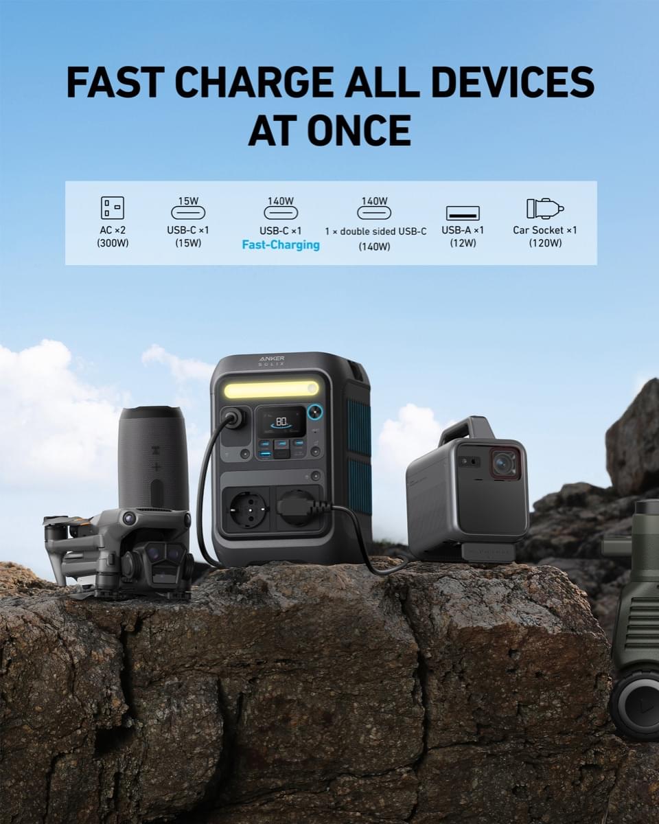 Anker SOLIX C300X AC - 288Wh - TeqClub.com