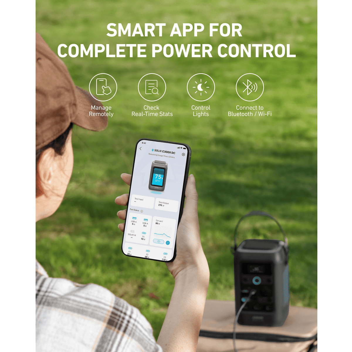 Anker SOLIX C300X DC plus PS60 Portable Solar Panel - TeqClub.com