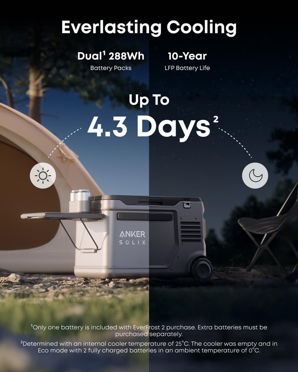 Anker SOLIX EverFrost Powered Cooler 2 40L - TeqClub.com