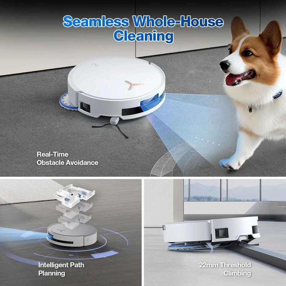 ECOVACS DEEBOT T50 MAX PRO OMNI WHITE - TeqClub.com