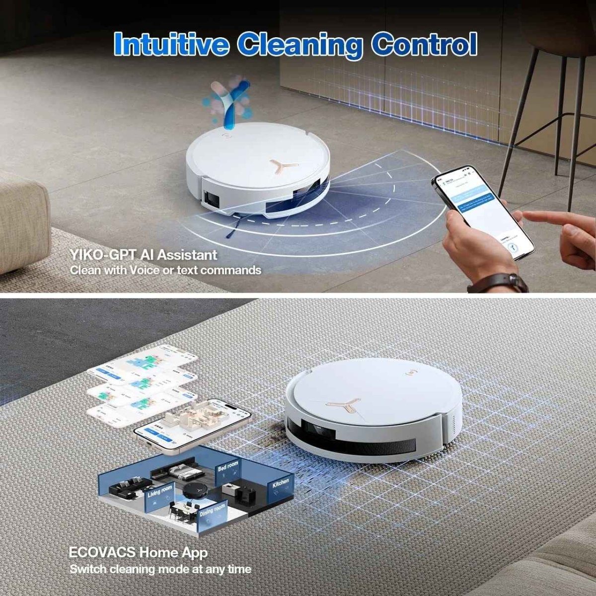 ECOVACS DEEBOT T50 MAX PRO OMNI WHITE - TeqClub.com