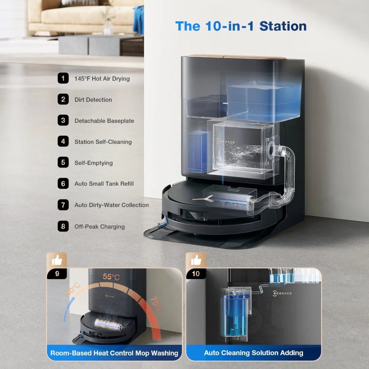 ECOVACS DEEBOT X9 PRO OMNI BLACK - TeqClub.com