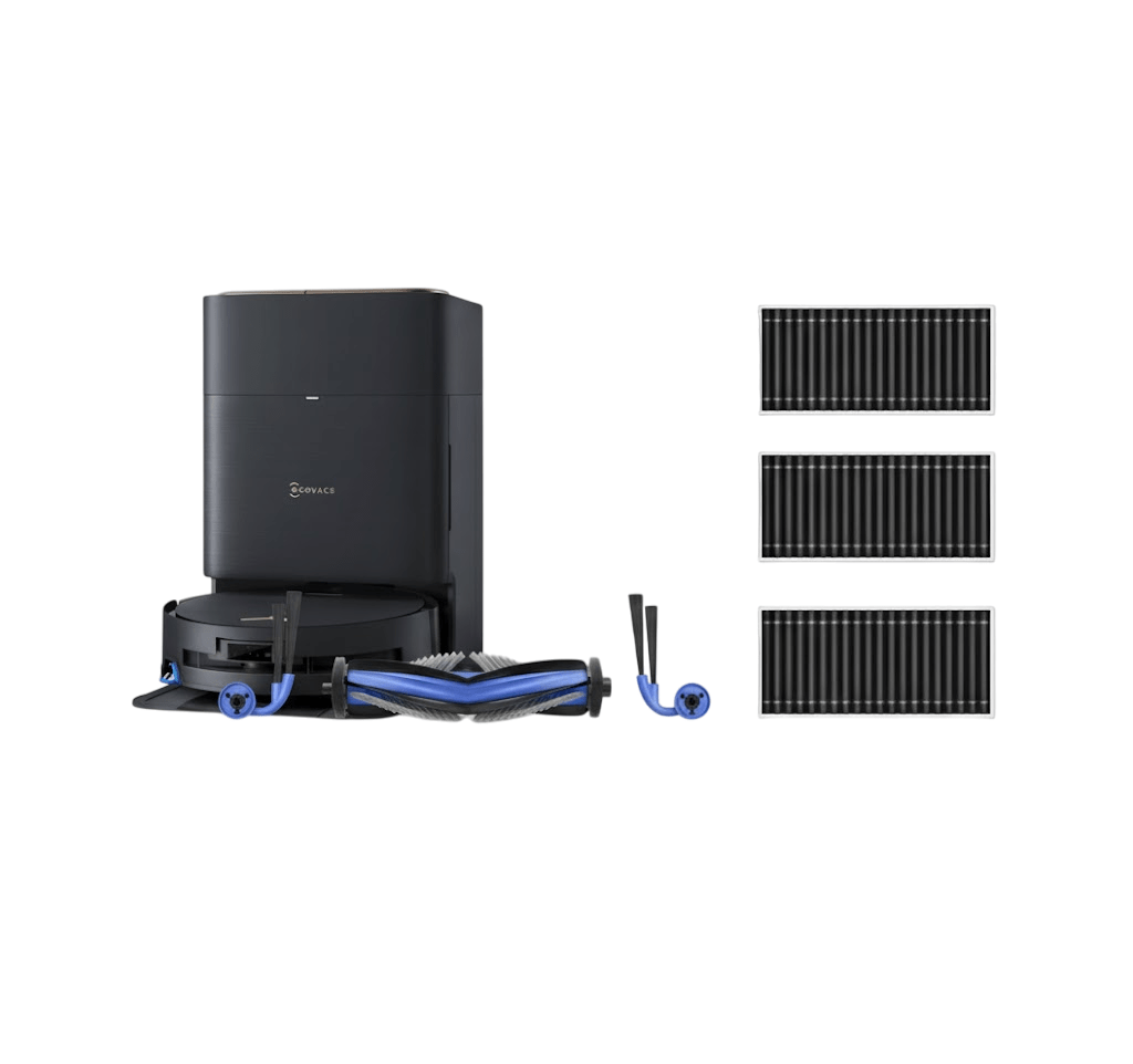 ECOVACS - DEEBOT X9 PRO OMNI BLACK & DEEBOT X9 Family - Standard Service Kit Bundle - TeqClub.com