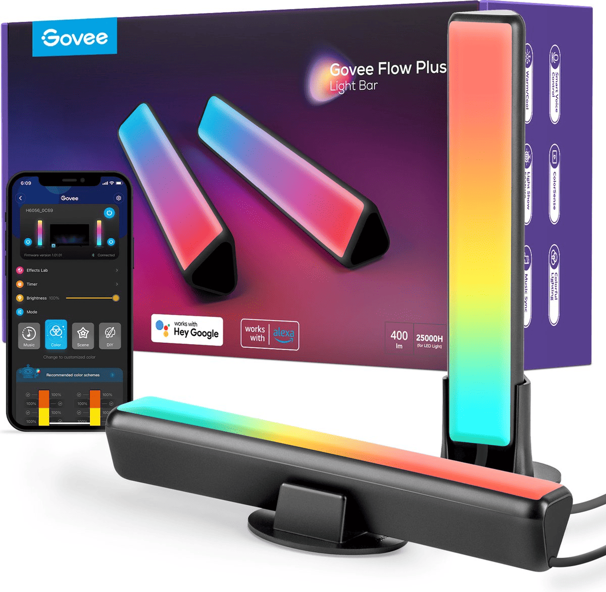 Govee Flow Plus RGBICWW Smart Light Bars - TeqClub.com