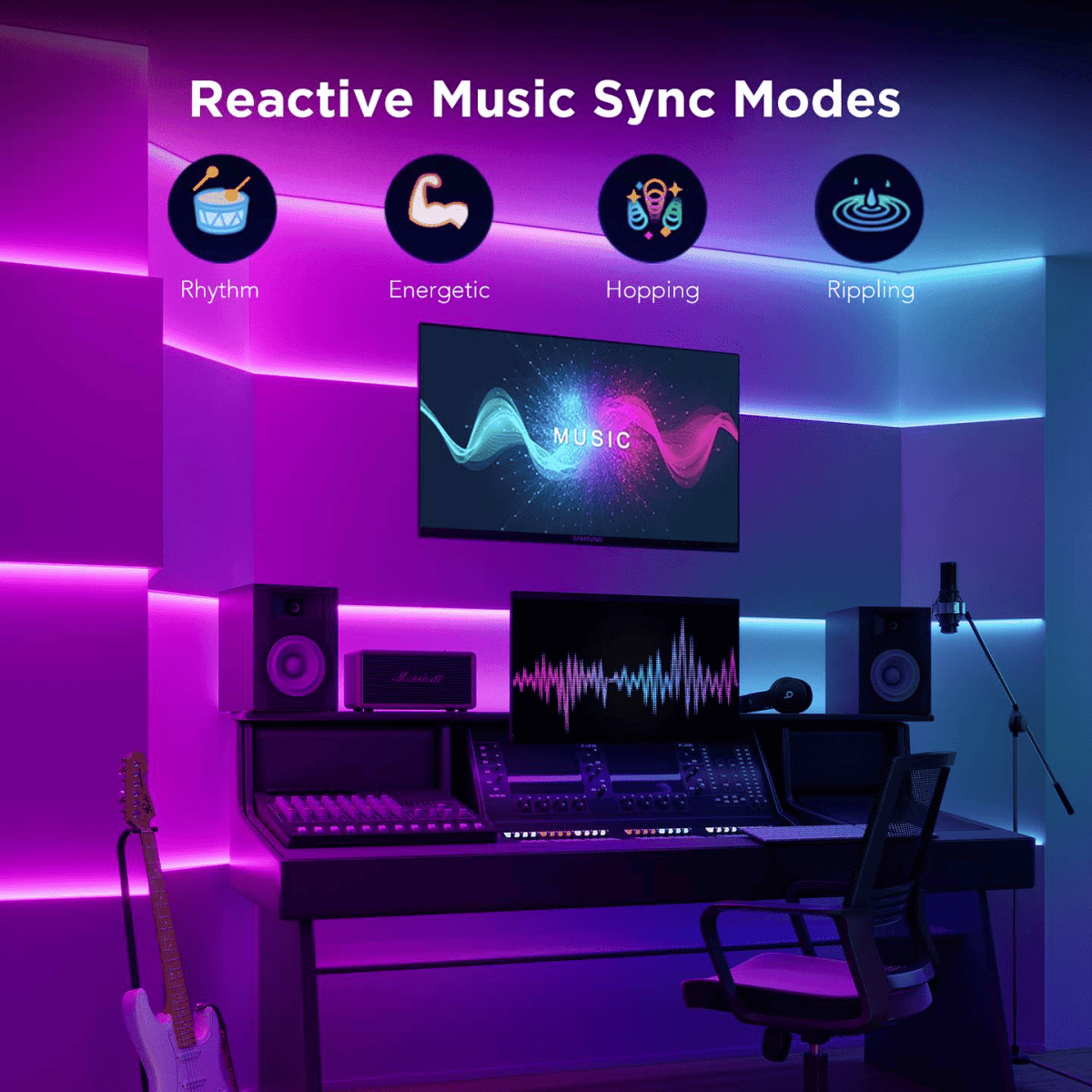 Govee RGBIC Strip Light S - With Protective Coating (10M) - TeqClub.com