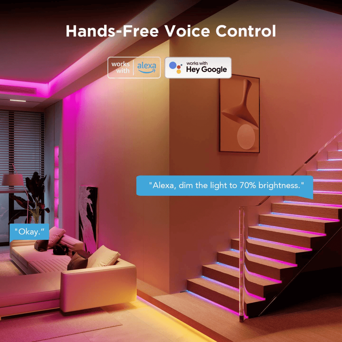 Govee RGBIC Strip Light S - With Protective Coating (10M) - TeqClub.com