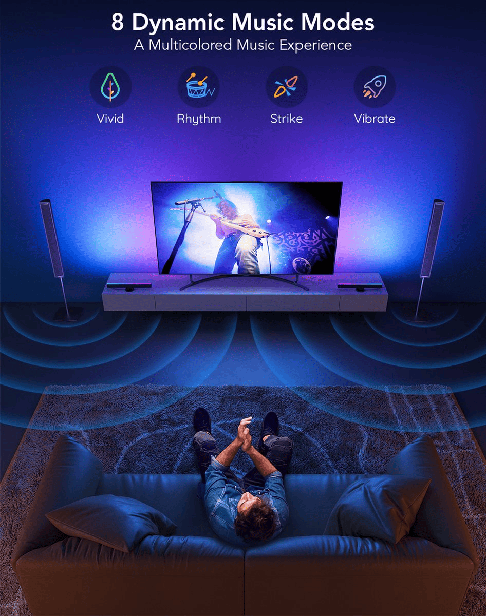 Govee RGBIC TV Light Bars - TeqClub.com