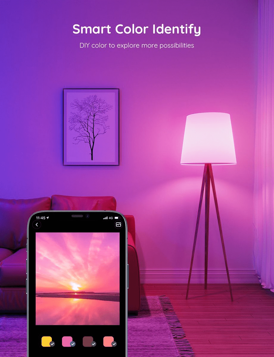 Govee Smart LED Bulb Bundle – 2x GU10 + 2x E27 RGBWW - TeqClub.com