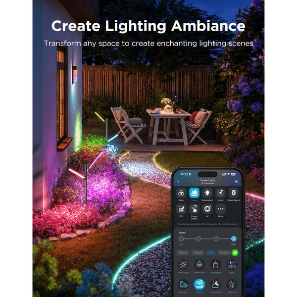 Govee Smart Outdoor Lighting Bundle – Garden Lights & Wall Light - TeqClub.com