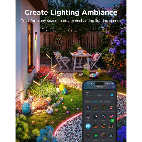 Govee Smart Outdoor Lighting Bundle – Garden Lights & Wall Light - TeqClub.com