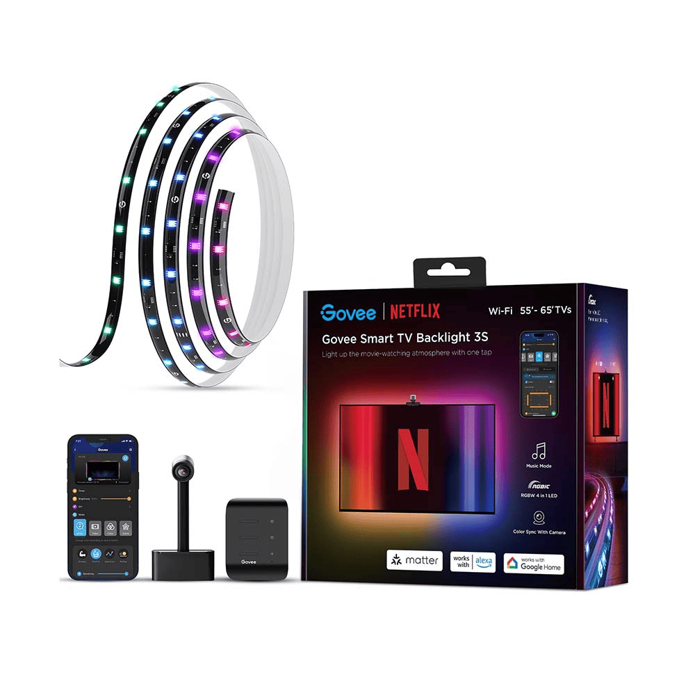 Govee Smart TV Backlight 3S Netflix (for 55 - 65 inch TVs) - TeqClub.com