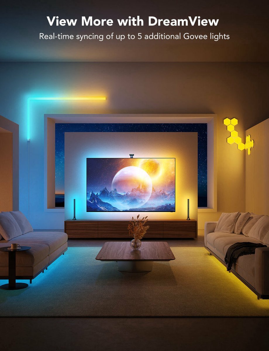 Govee Ultimate Ambiance Bundle – TV Backlight T2 | RGBICWW Floor Lamp Pro - TeqClub.com