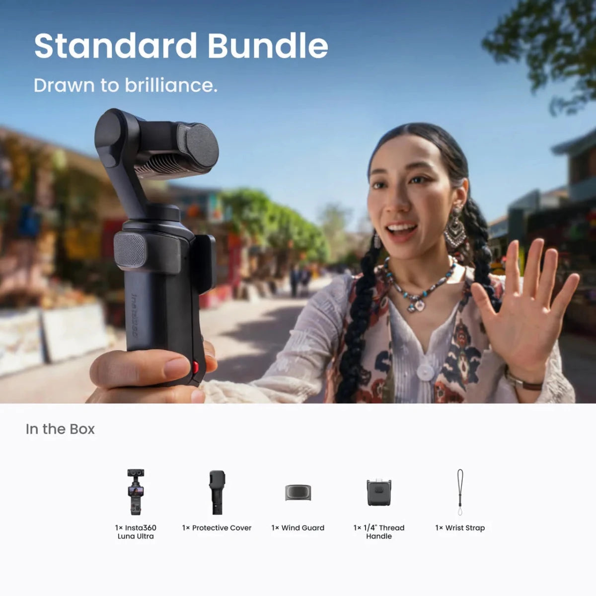 Insta360 Luna Ultra Standard Bundle Stellar White - TeqClub.com