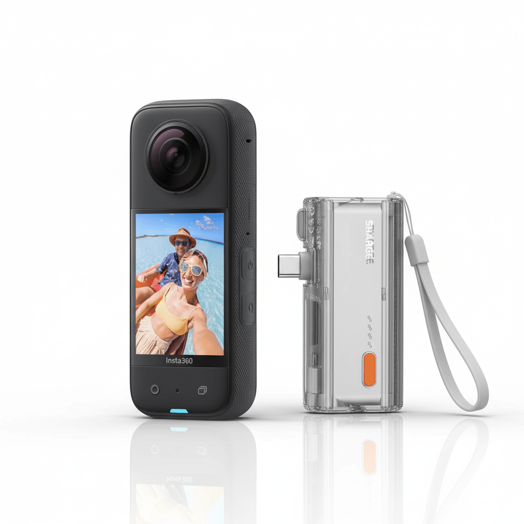 Insta360 X3 & Sharge Flow Mini Travel Set - TeqClub.com