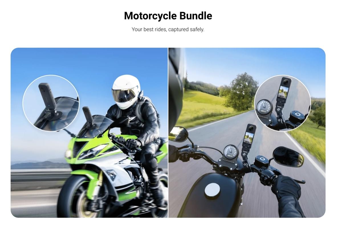 Insta360 X4 - 3 in 1 Motorcycle Bundel - TeqClub.com