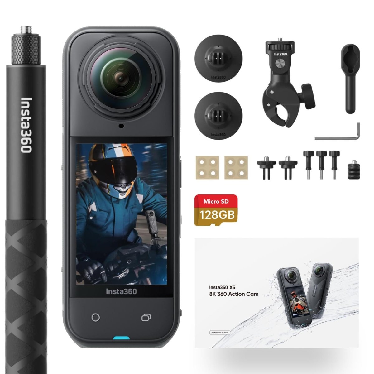 Insta360 X5 All - in - One Motor Bundle - TeqClub.com