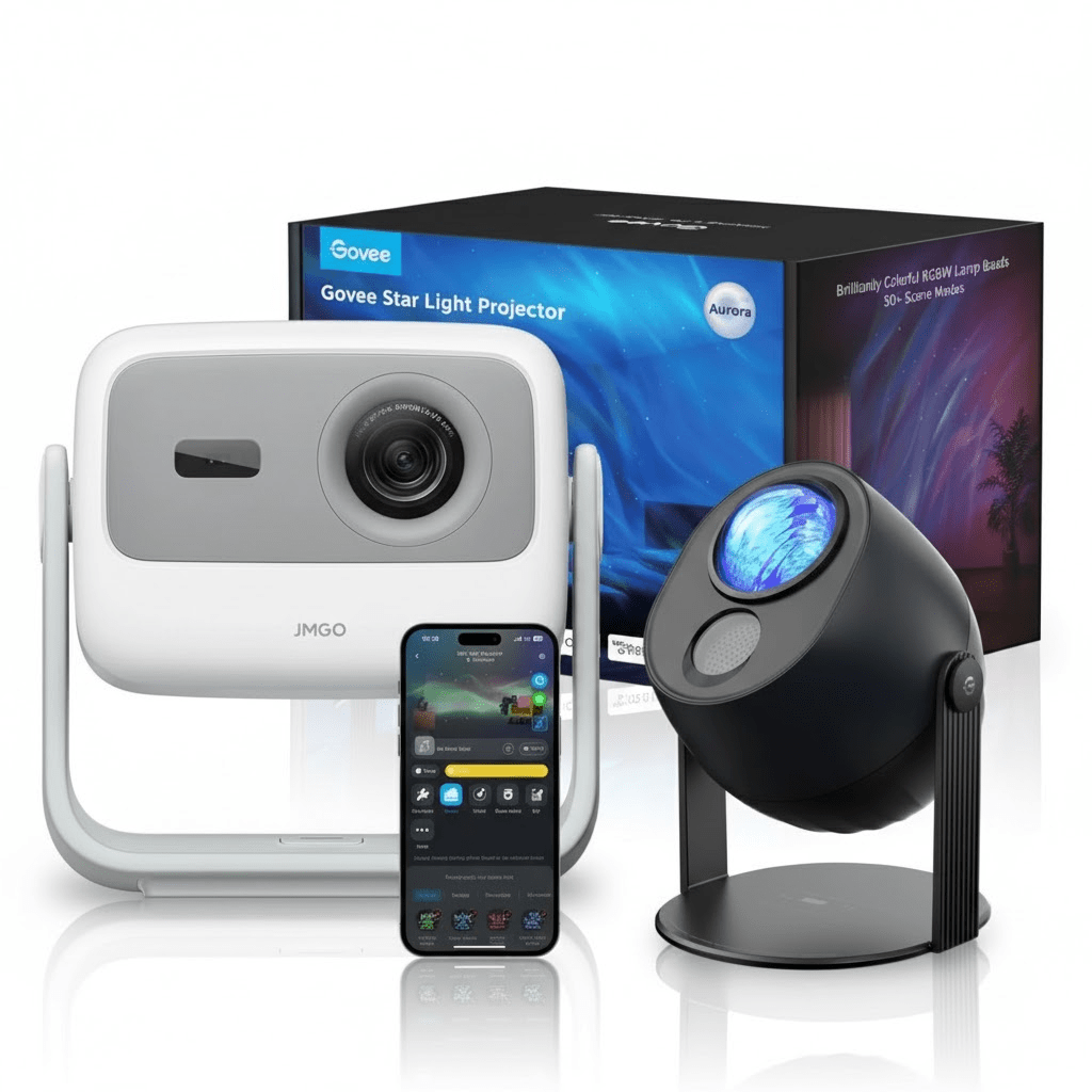 JMGO Galaxy Bundle – N1S SE + Govee Star Light Projector - TeqClub.com