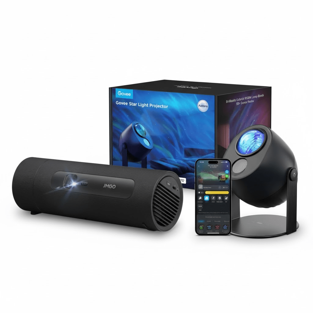 JMGO Galaxy Bundle - Picoflix and Govee Star Light Projector - TeqClub.com