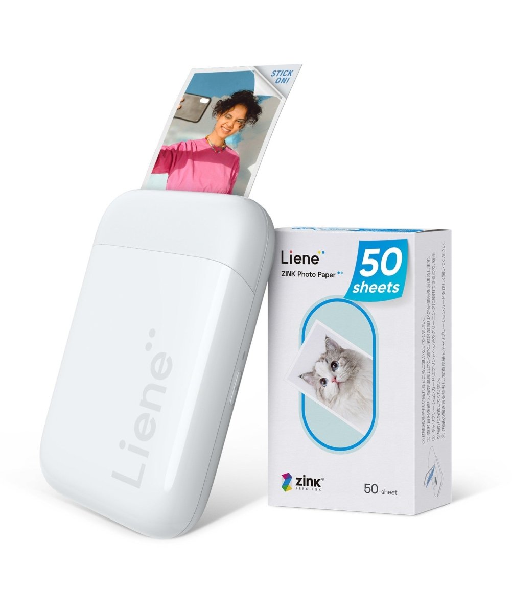 Liene Pearl Photo Printer - Pink (50 Zink Photo Papers) - TeqClub.com