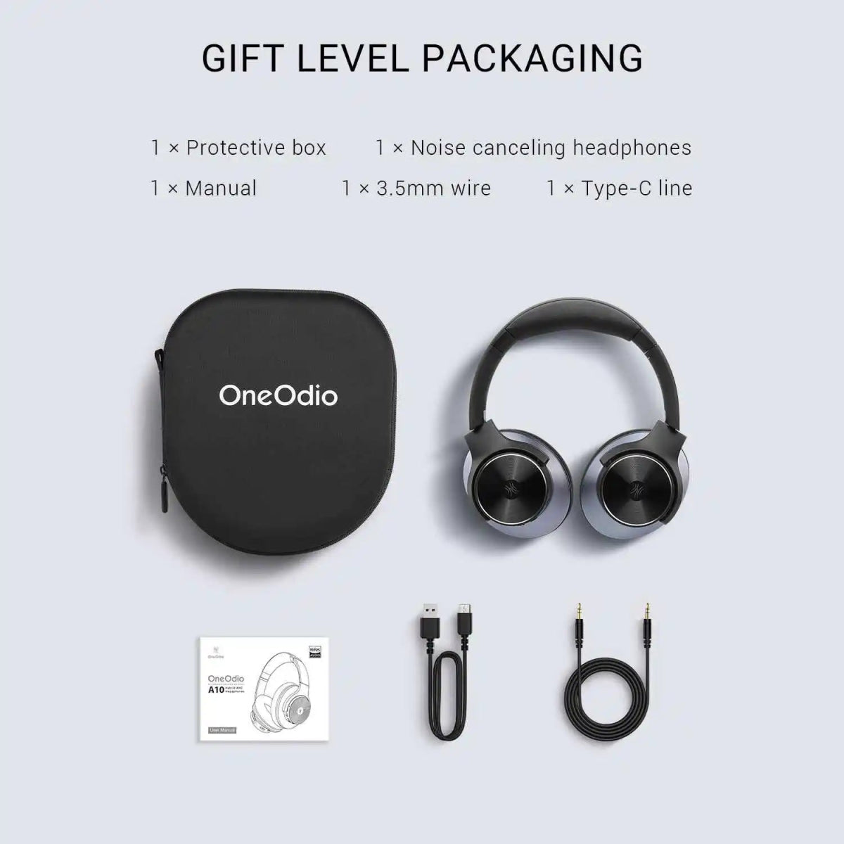 OneOdio Bluetooth Focus A10 Black Headphones - TeqClub.com