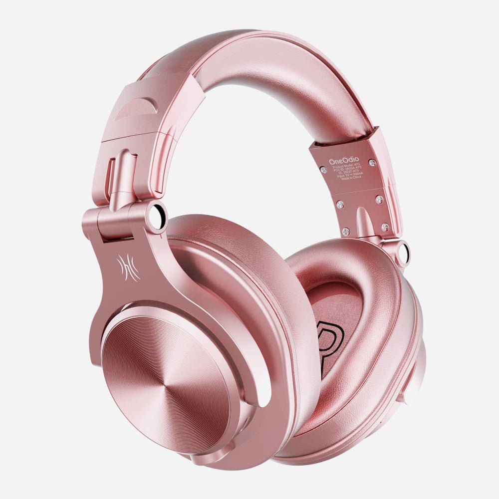 OneOdio Bluetooth Fusion A70 Rose Gold Headphones - TeqClub.com