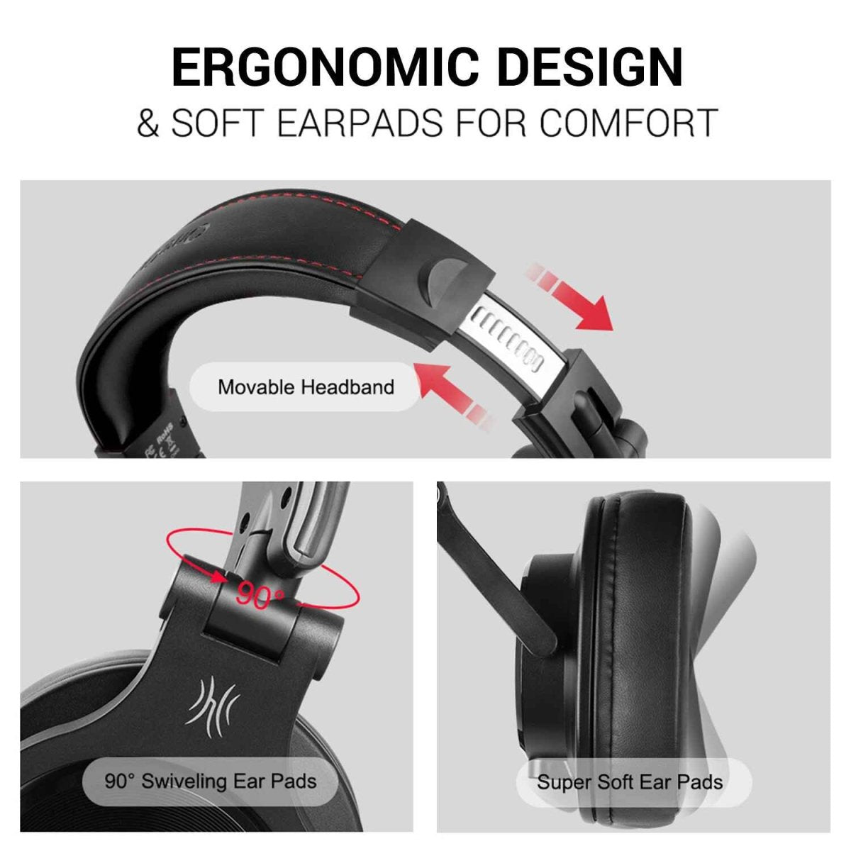 OneOdio Wired Fusion A71M Black Headphones - TeqClub.com