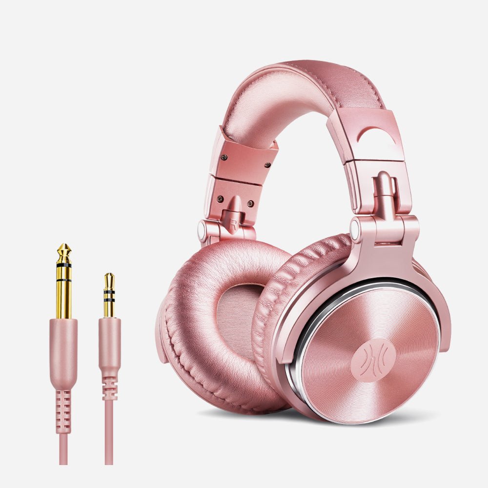 OneOdio Wired Pro 10 Rose Gold Headphones - TeqClub.com