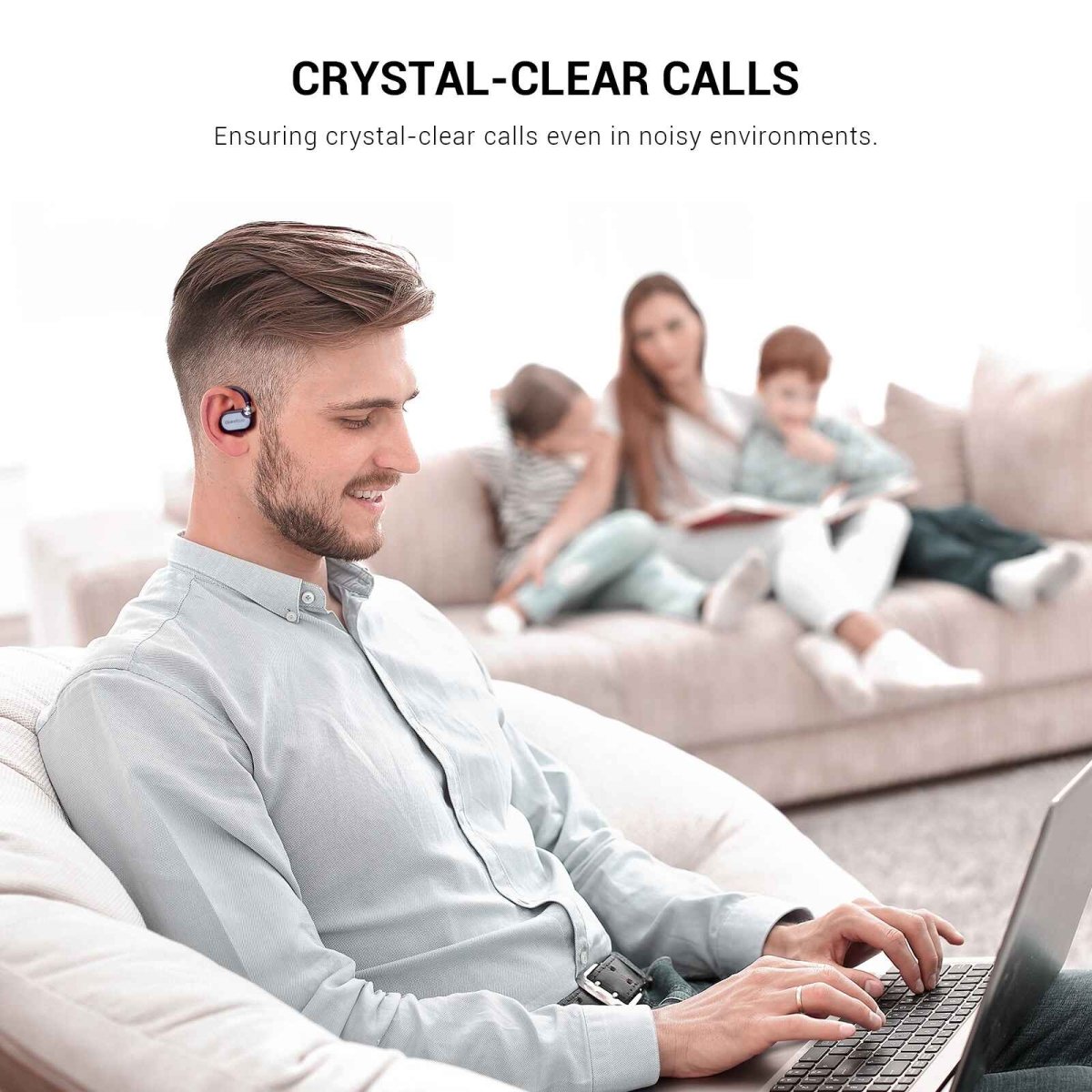 OpenRock X Black Bluetooth Sport Earbuds - TeqClub.com