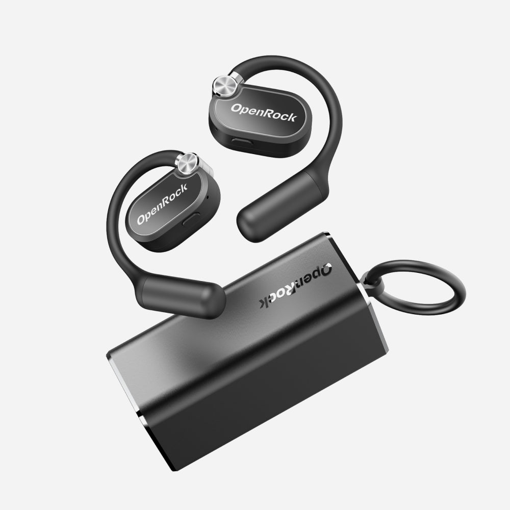 OpenRock X Black Bluetooth Sport Earbuds - TeqClub.com