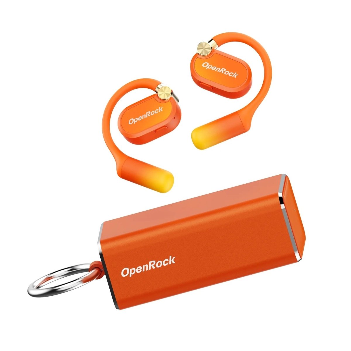 OpenRock X Orange - Open - Ear Air - Conduction Sport Earbuds - TeqClub.com