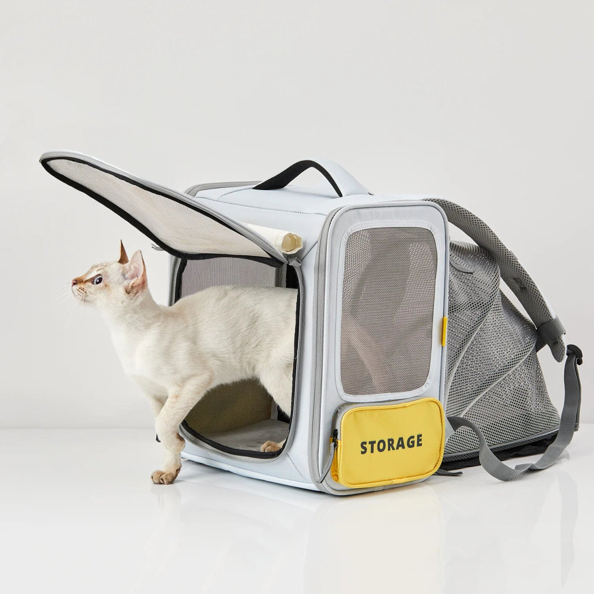 PETKIT Breezy xZone Pet Carrier - Grey - TeqClub.com