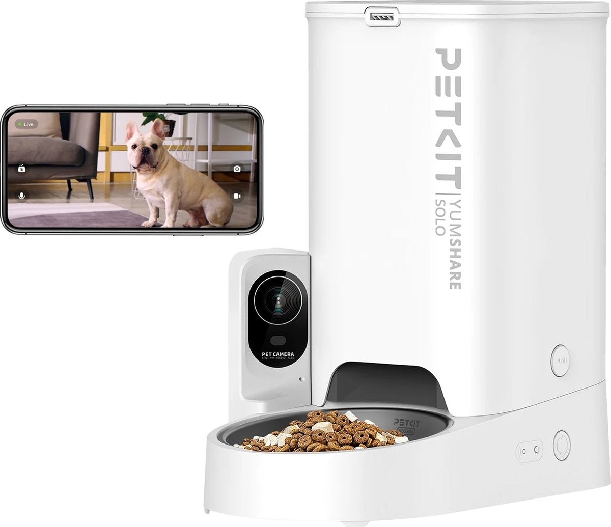 PETKIT - YumShare Solo met Camera White & PETKIT - Feeder Desiccant bundle - TeqClub.com