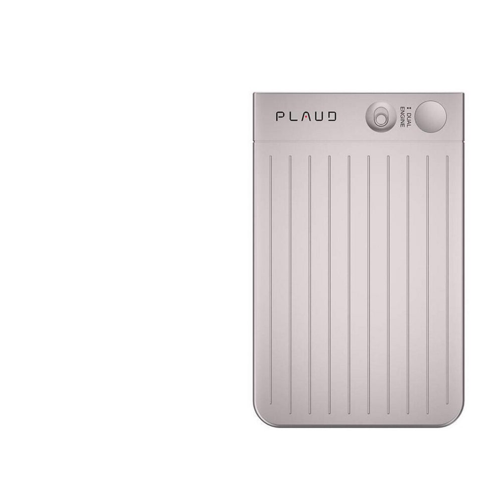 PLAUD NOTE AI Voice Recorder Starlight with Light Blue Case - TeqClub.com
