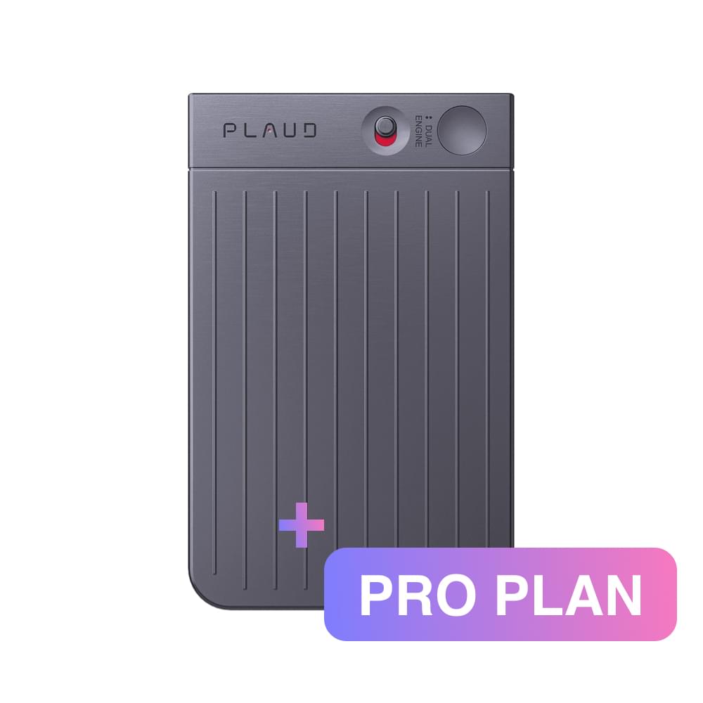 PLAUD NOTE Black - Pro Plan Bundle - TeqClub.com