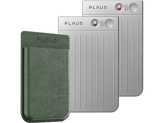 PLAUD NOTE Silver & Case Green - TeqClub.com