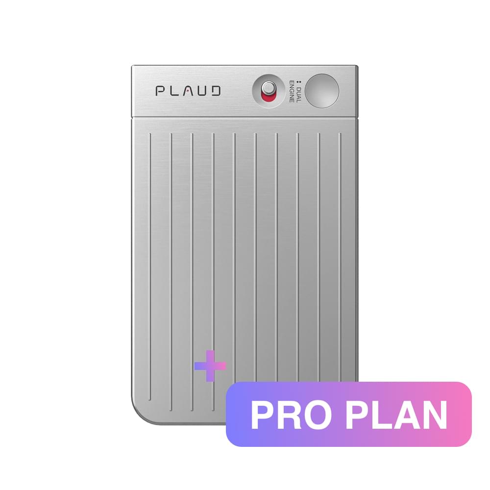 PLAUD NOTE Silver - Pro Plan Bundle - TeqClub.com