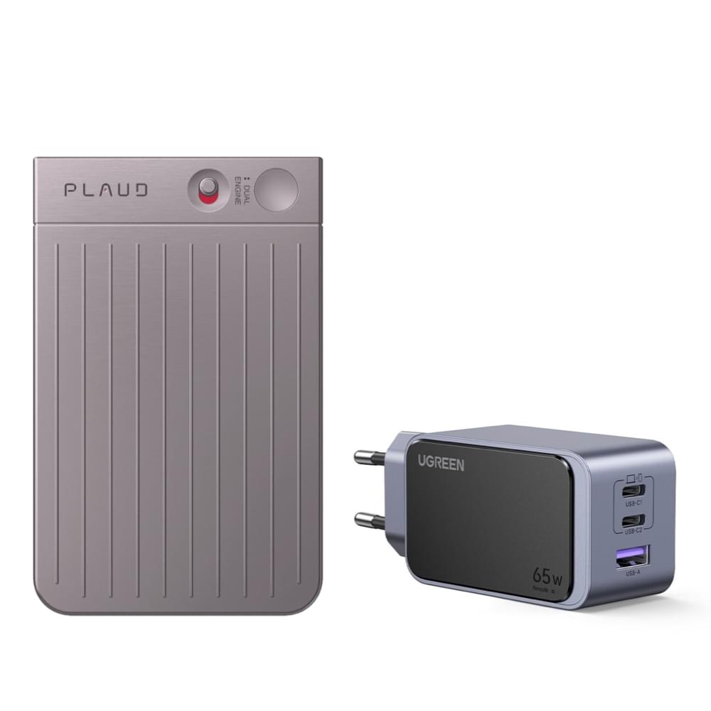 PLAUD NOTE Starlight Power Bundel – LLM Empowered AI Voice Recorder – AI Memorecorder - TeqClub.com
