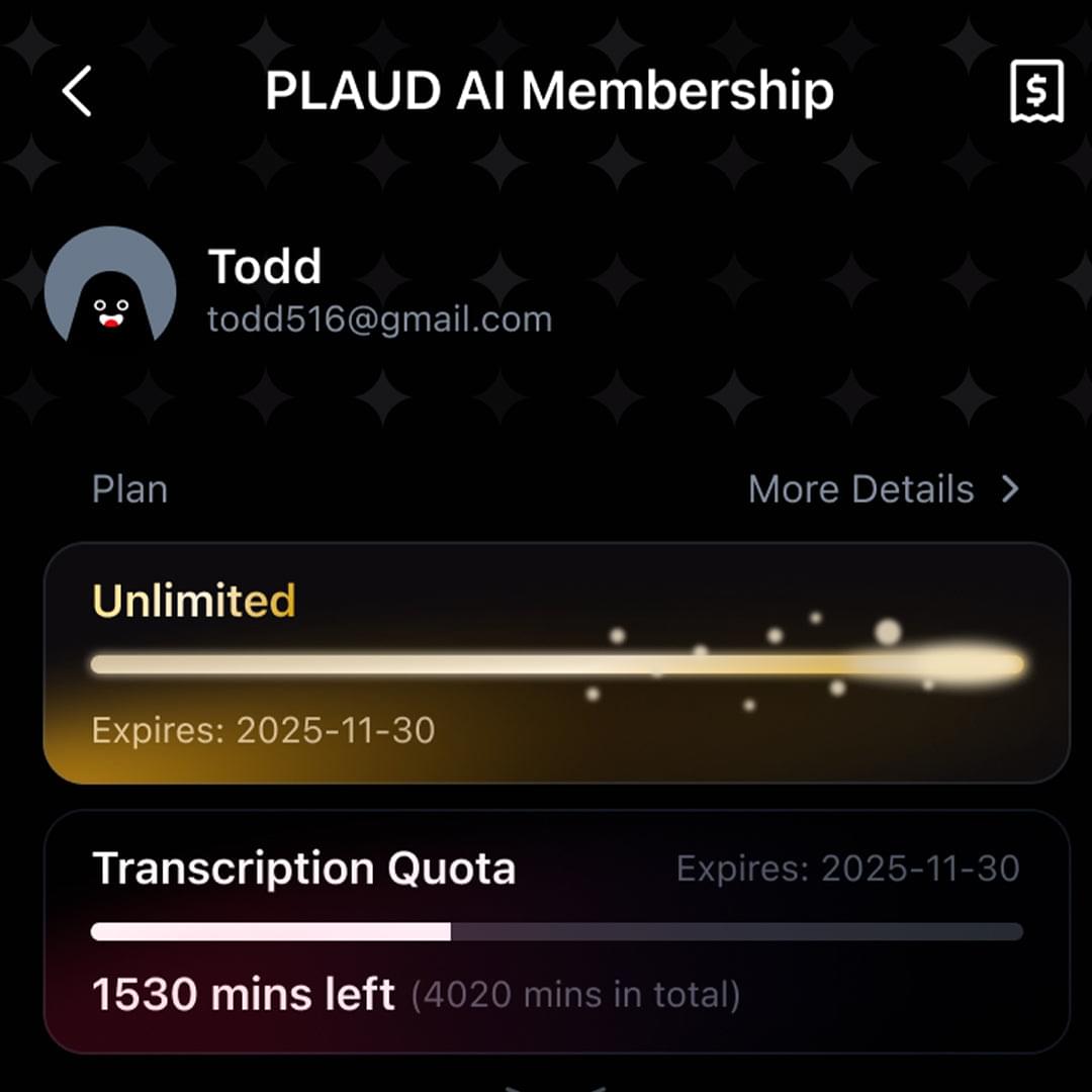 PLAUD NOTE Starlight - Unlimited Plan Bundle - TeqClub.com