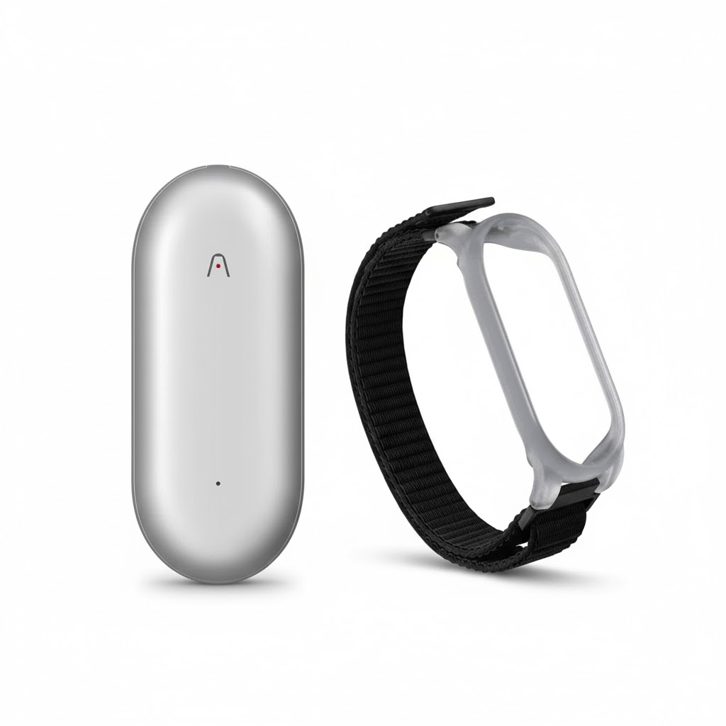 Plaud NotePin Lunar Silver Essentials Bundle – NOTEPIN + Wristband - TeqClub.com