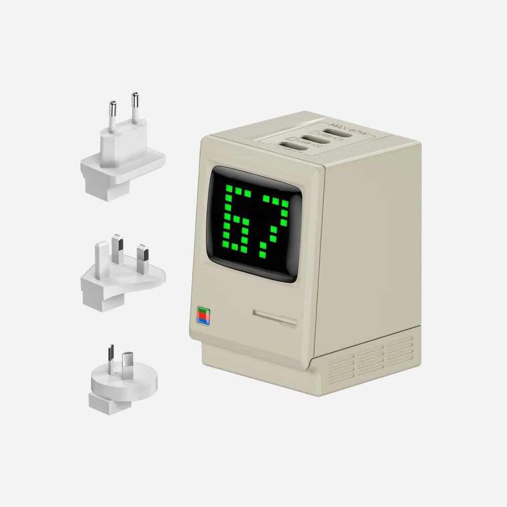 Sharge Retro 67 - Max 67W lader - 3x USB - C output - TeqClub.com