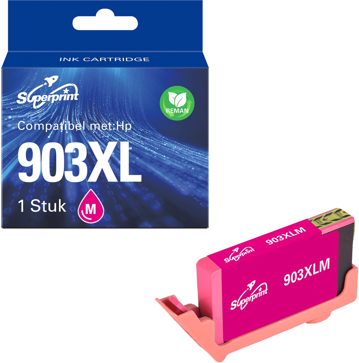 Superprint 903XL High - Capacity Ink Cartridge - Magenta | Compatible with HP 903 - TeqClub.com
