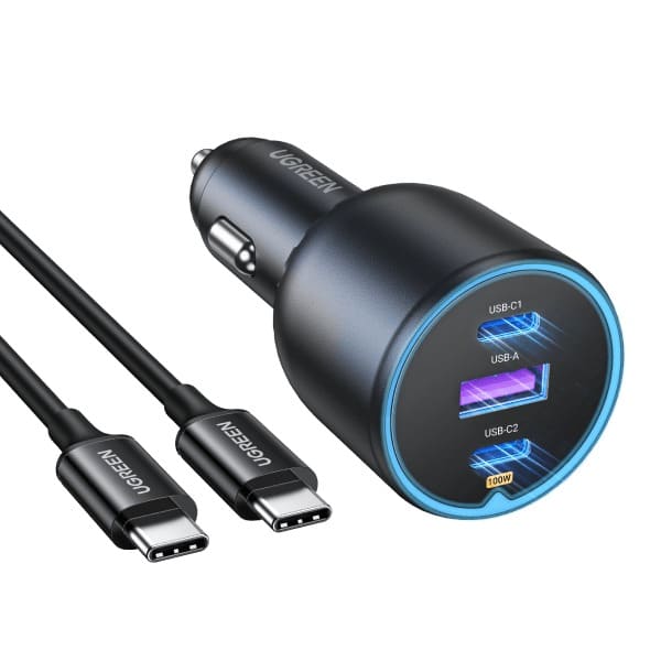UGREEN 130W 3 - Port Fast Car Charger - TeqClub.com