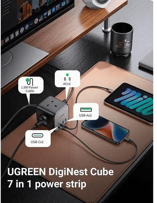 UGREEN 65W DigiNest Cube (2C2A) - TeqClub.com