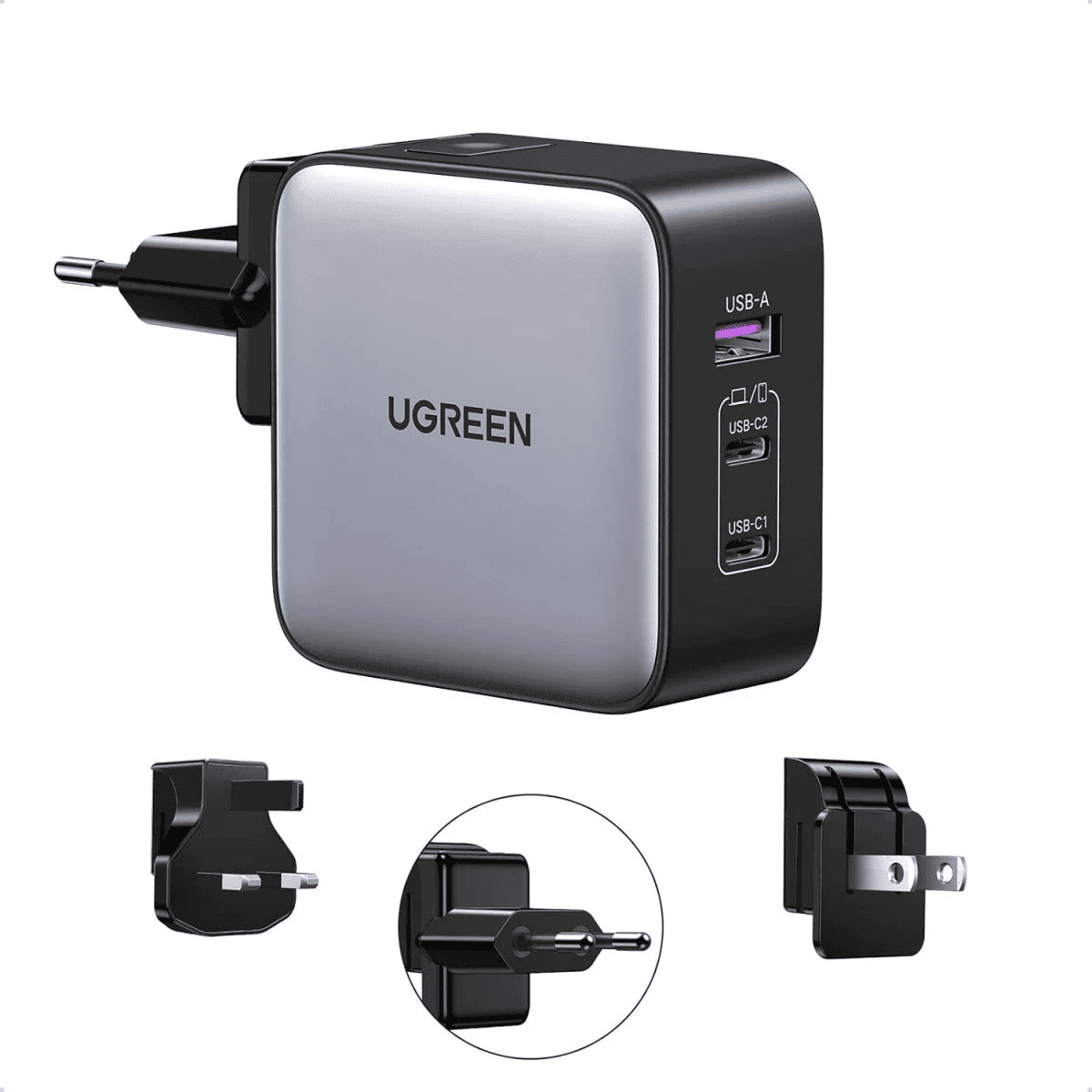 UGREEN GaN 65W Fast Charger (3 - Port) - TeqClub.com