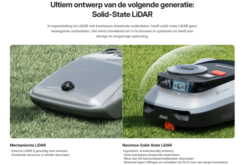 Navimow i210 Lidar pro Robotmaaier [4.1-6.30: Free garage valued at €199]