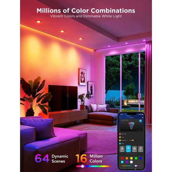 Govee Smart LED Bulb Bundle – 2x GU10 + 1x E27 RGBWW